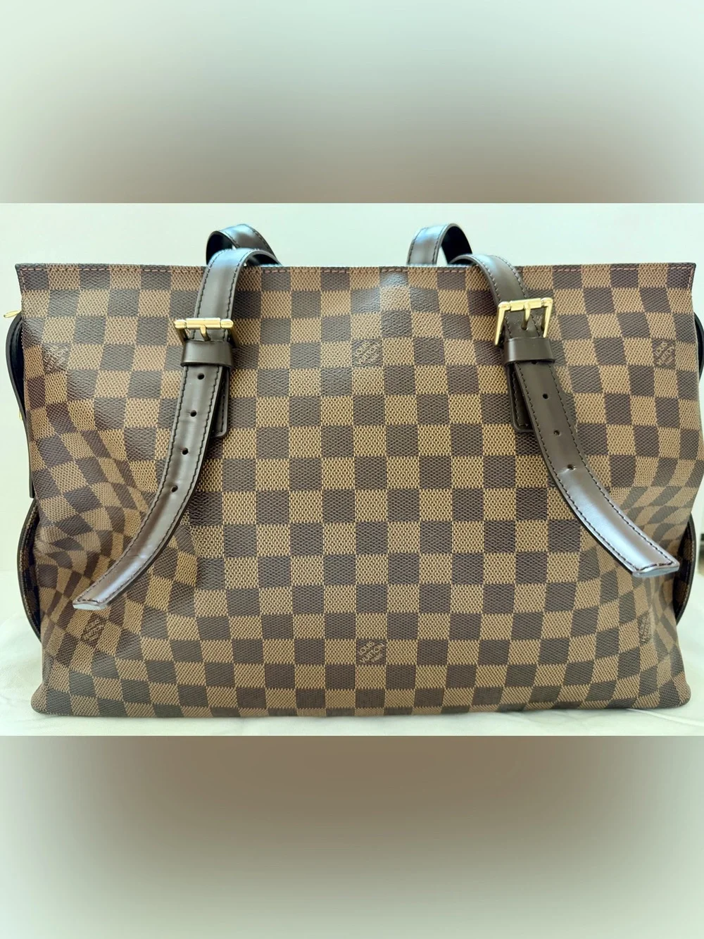 Authentic Discontinued Vintage Louis Vuitton Damier Ebene Chelsea Tote Bag - EUC